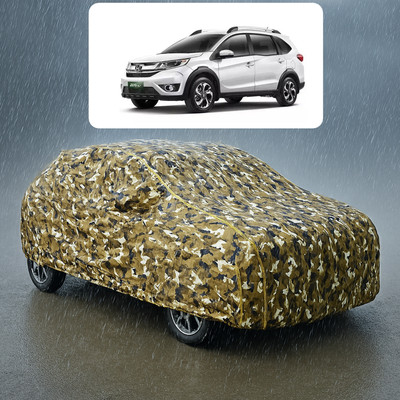 GOSHIV-car and bike accessories Car Cover For Honda BRV (With Mirror Pockets)(Yellow)