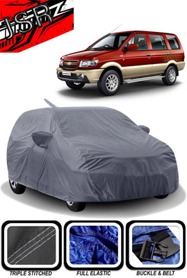 J S R Car Cover For Chevrolet Tavera (With Mirror Pockets)(Grey)