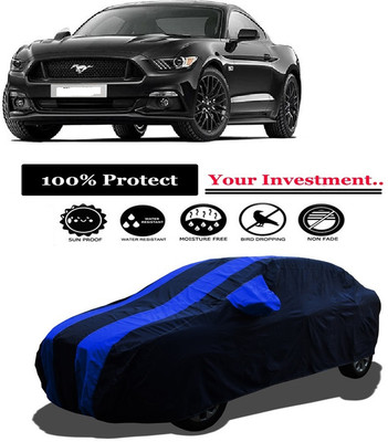 Amexride Car Cover For Ford Mustang V8 (With Mirror Pockets)(Multicolor)