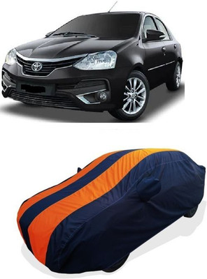 QLAX Car Cover For Maruti Platinum Etios 1.4 VD Diesel (With Mirror Pockets)(Orange)