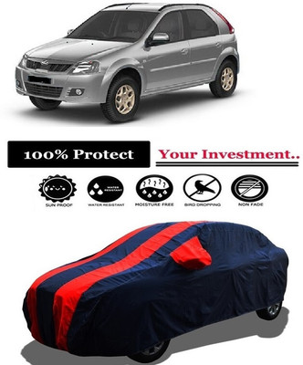 Amexride Car Cover For Mahindra Verito Vibe 1.5 dCi D4 Diesel (With Mirror Pockets)(Red)