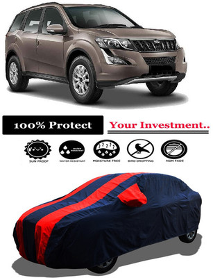 Amexride Car Cover For Mahindra XUV500 AT W10 AWD (With Mirror Pockets)(Red)