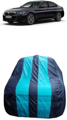 malti Car Cover For BMW 5 Series (Without Mirror Pockets)(Blue, Multicolor)