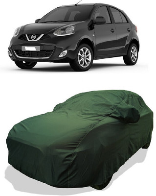 Coxtor Car Cover For Nissan Micra Diesel XE (With Mirror Pockets)(Green)