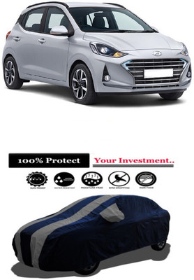 Amexride Car Cover For Hyundai Grand i10 Nios Asta CRDi Diesel (With Mirror Pockets)(Grey)