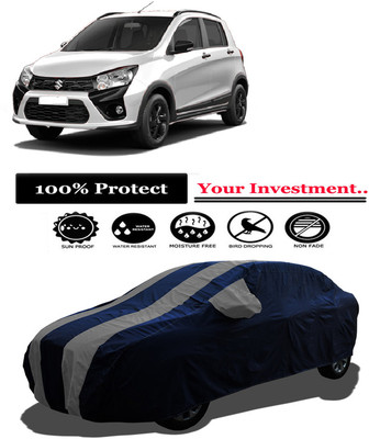 Amexride Car Cover For Maruti Suzuki Celerio X AMT VXI Option Petrol (With Mirror Pockets)(Grey)
