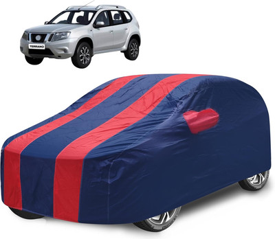 Caronix Car Cover For Nissan Terrano (With Mirror Pockets)(Red)