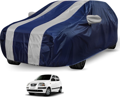 Auto Hub Car Cover For Hyundai Santro Xing (Without Mirror Pockets)(Black, Grey)