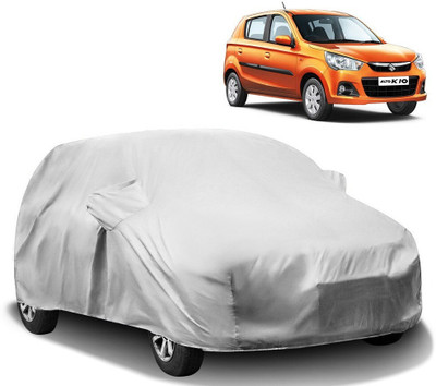 HMS Car Cover For Maruti Alto K10 (With Mirror Pockets)(Silver)