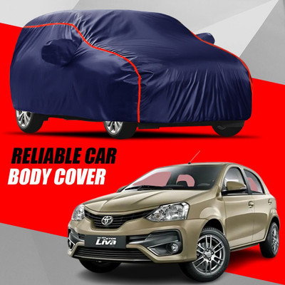 Swarish Car Cover For Toyota Etios Liva (With Mirror Pockets)(Multicolor)