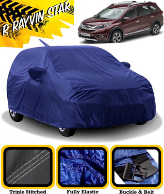R Rayvin Star Car Cover For Honda BR-V (With Mirror Pockets)(Blue)