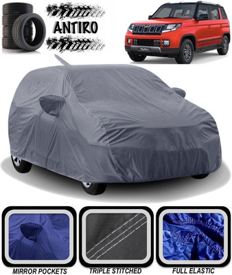 ANTIRO Car Cover For Mahindra TUV300 (With Mirror Pockets)(Grey)