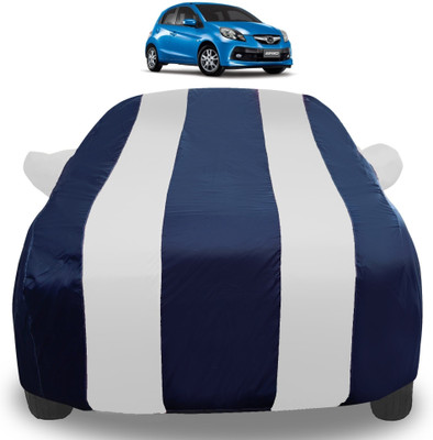 Auto Hub Car Cover For Honda Brio (With Mirror Pockets)(Silver)