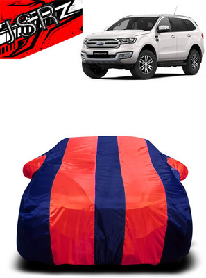 J S R Car Cover For Ford Endeavour 3.2 Trend AT 4X4 (With Mirror Pockets)(Red, Blue)