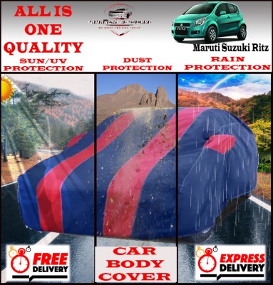 Tamanchi Autocare Car Cover For Maruti Suzuki Ritz(Red, Black)