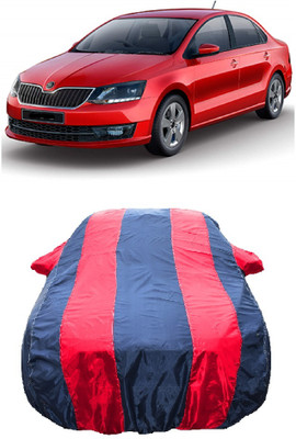 Wegather Car Cover For Skoda Rapid (With Mirror Pockets)(Red)