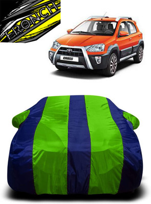 FRONCH Car Cover For Kia CROSS (With Mirror Pockets)(Green, Blue)