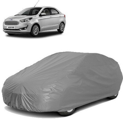 Royalrich Car Cover For Ford Figo Aspire (Without Mirror Pockets)(Grey)