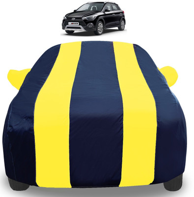 Auto Hub Car Cover For Hyundai i20 Active (With Mirror Pockets)(Yellow)