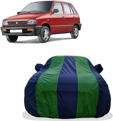 Tricway Car Cover For Maruti 800 AC LPG (With Mirror Pockets)(Green)