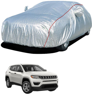 SS FOR YOUR SMART NEEDS Car Cover For Jeep Compass (With Mirror Pockets)(Silver)