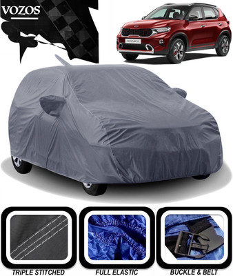 VOZOS Car Cover For Kia Sonet (With Mirror Pockets)(Grey)
