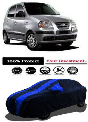 Amexride Car Cover For Hyundai Santro L2 (With Mirror Pockets)(Multicolor)