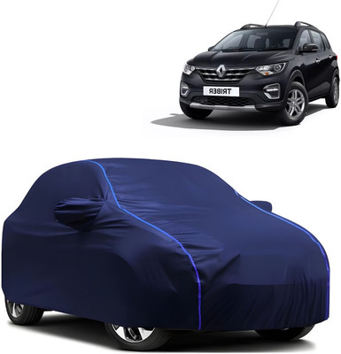 WSK Car Cover For Renault Triber RXZ (With Mirror Pockets)(Blue)