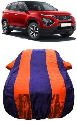 Wegather Car Cover For Tata Harrier XZA Dual Tone AT Diesel (With Mirror Pockets)(Orange)