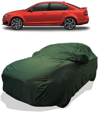 Coxtor Car Cover For Skoda Octavia RS245 2.0 TDI AT Onyx Diesel (With Mirror Pockets)(Green)