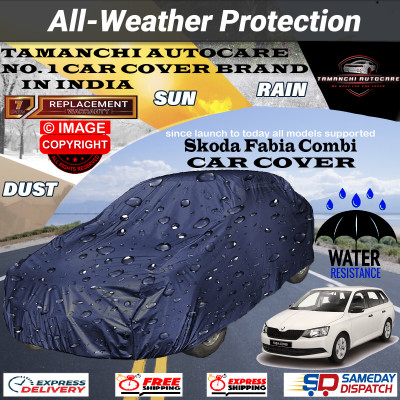 Tamanchi Autocare Car Cover For Skoda Universal For Car(Blue)