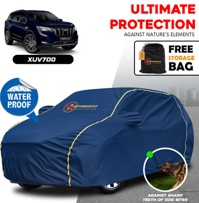 AUTOMOZEXO Car Cover For Mahindra XUV500 2020, XUV 500, XUV 700, XUV Aero (With Mirror Pockets)(Blue)