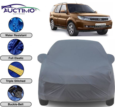 AUCTIMO Car Cover For Tata Safari Storme (With Mirror Pockets)(Grey)