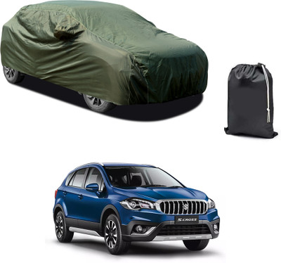 CODOKI Car Cover For Maruti Suzuki S-Cross (With Mirror Pockets)(Green)