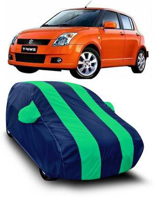 SXAWG Car Cover For Maruti Suzuki Swift (With Mirror Pockets)(Green)
