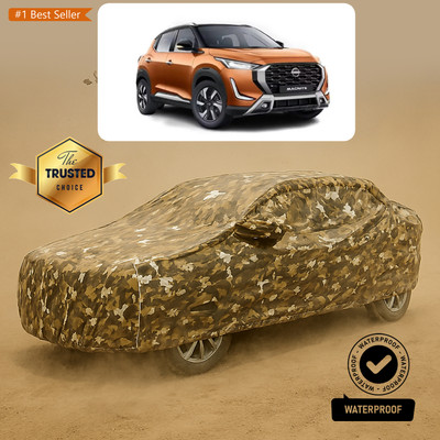 CODOKI Car Cover For Nissan Magnite (With Mirror Pockets)(Yellow, White)