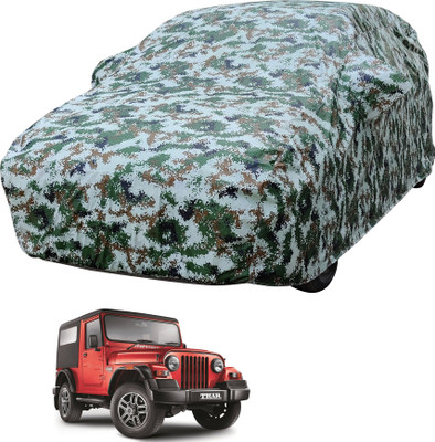 MOCKHE Car Cover For Mahindra Thar (With Mirror Pockets)(Multicolor)