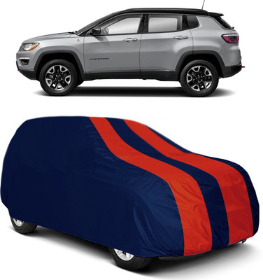 MoTRoX Car Cover For Jeep Compass (Without Mirror Pockets)(Red, Blue)