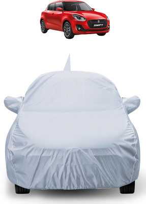 Auto Hub Car Cover For Maruti Swift (With Mirror Pockets)(Silver)