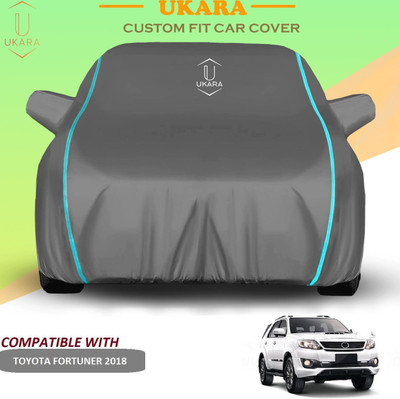 Ukara Car Cover For Toyota Fortuner (With Mirror Pockets)(Grey)