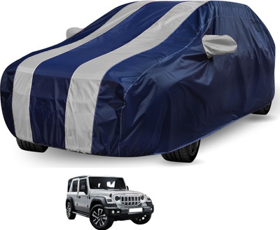 Auto Hub Car Cover For Mahindra Universal For Car (With Mirror Pockets)(Blue)