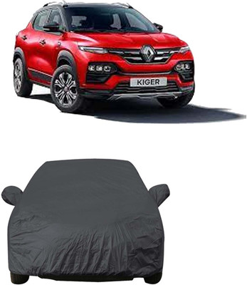 AutoRetail Car Cover For Renault Kiger (With Mirror Pockets)(Grey)