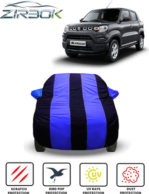 ZIRBOK Car Cover For Maruti Suzuki S-Presso (With Mirror Pockets)(Blue)