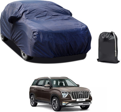 PAGORA Car Cover For Hyundai Alcazar (With Mirror Pockets)(Blue)