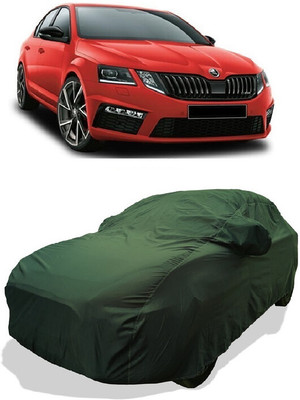 Coxtor Car Cover For Skoda Octavia 1.4 TSI MT Style Petrol (With Mirror Pockets)(Green)