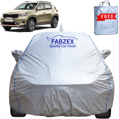 FABZEX Car Cover For Kia Sonet (With Mirror Pockets)(Silver, For 2019, 2020, 2021, 2022, 2023, 2024 Models)