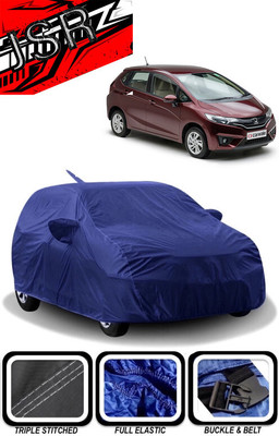J S R Car Cover For Honda Jazz (With Mirror Pockets)(Blue)