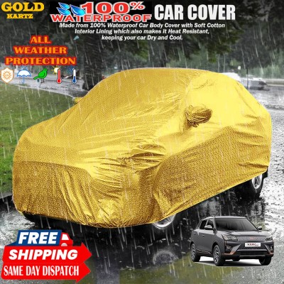 GOLDKARTZ Car Cover For Mahindra XUV400(Gold)