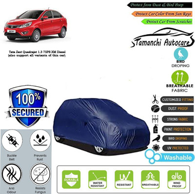 Tamanchi Autocare Car Cover For Tata Zest Quadrajet 1.3 75PS XM Diesel(Blue)