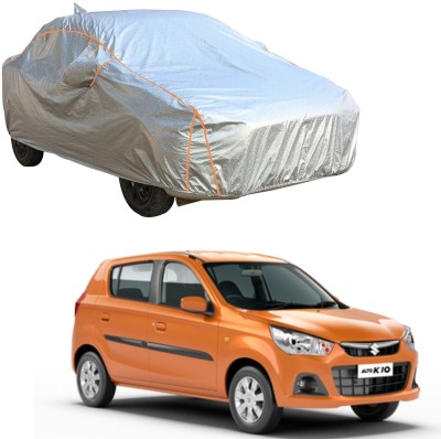 Car Life Car Cover For Maruti Suzuki Alto K10 (With Mirror Pockets)(Silver, Orange, For 2008, 2009, 2010, 2011, 2012, 2013, 2014, 2015, 2016, 2017, 2018, 2019, 2020, 2021, 2022, 2023 Models)